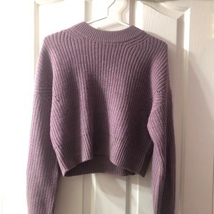 Garage Deep lavender cropped sweater